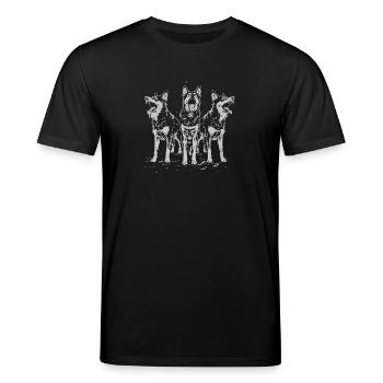 Don´t Mess with us | by NatureBark - Stanley/Stella Unisex Bio-T-Shirt CREATOR  - Schwarz - Vorne - Alina (178cm) & Michal (187cm)