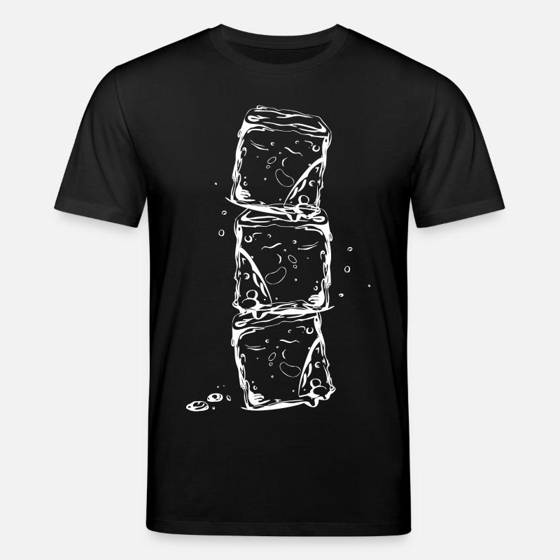 Glaçons et gouttes d'eau - T-shirt bio CREATOR Stanley/Stella Unisexe - noir