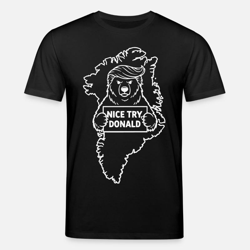 Grönland: Netter Versuch, Donald - Stanley/Stella Unisex Bio-T-Shirt CREATOR  - Schwarz
