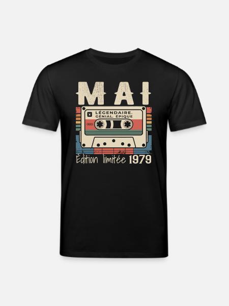 Mai 1979 - T-shirt bio CREATOR Stanley/Stella Unisexe - noir