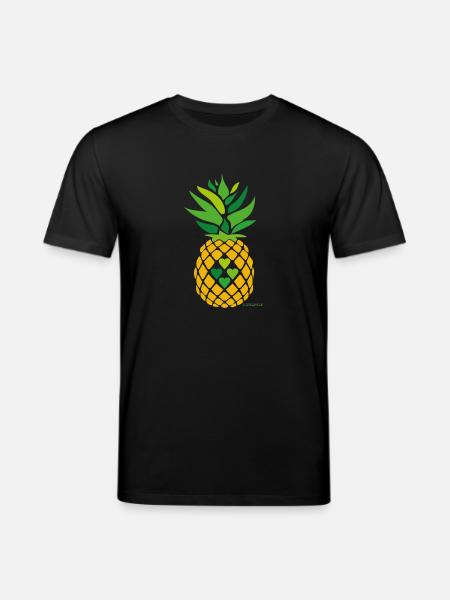 Liebe Ananas - Stanley/Stella Unisex Bio-T-Shirt CREATOR - Schwarz
