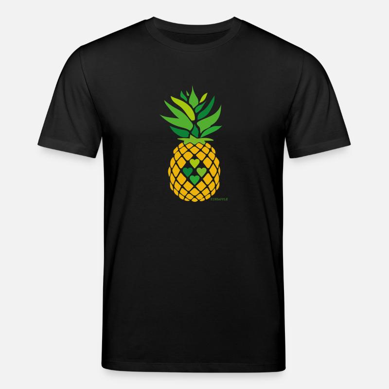 Liebe Ananas - Stanley/Stella Unisex Bio-T-Shirt CREATOR  - Schwarz