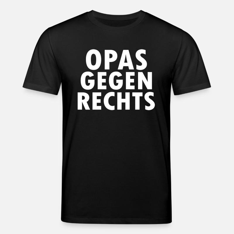Opas gegen rechts - Stanley/Stella Unisex Bio-T-Shirt CREATOR - Schwarz