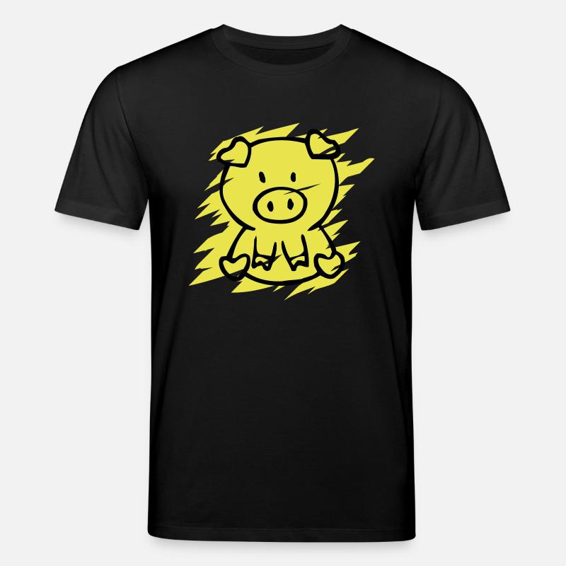 oink - Stanley/Stella Unisex Bio-T-Shirt CREATOR  - Schwarz