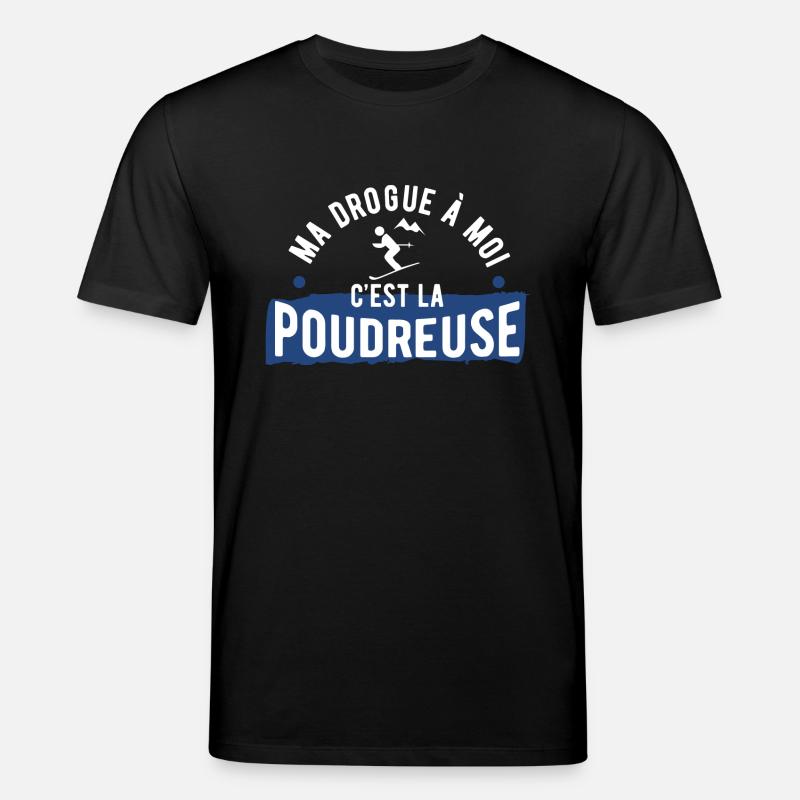 Drogue poudreuse cadeau - T-shirt bio CREATOR Stanley/Stella Unisexe - noir