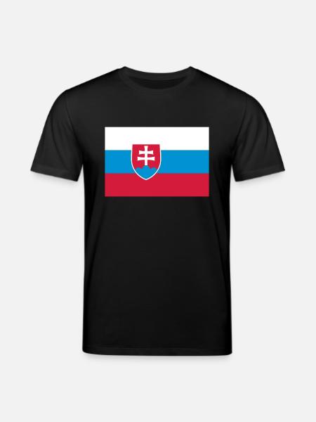 slovakia flag - Stanley/Stella CREATOR Unisex Organic T-Shirt - black