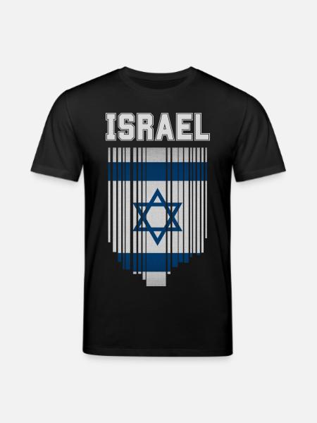 Flag of Israel, Israeli pride - Stanley/Stella CREATOR Unisex Organic T-Shirt - black