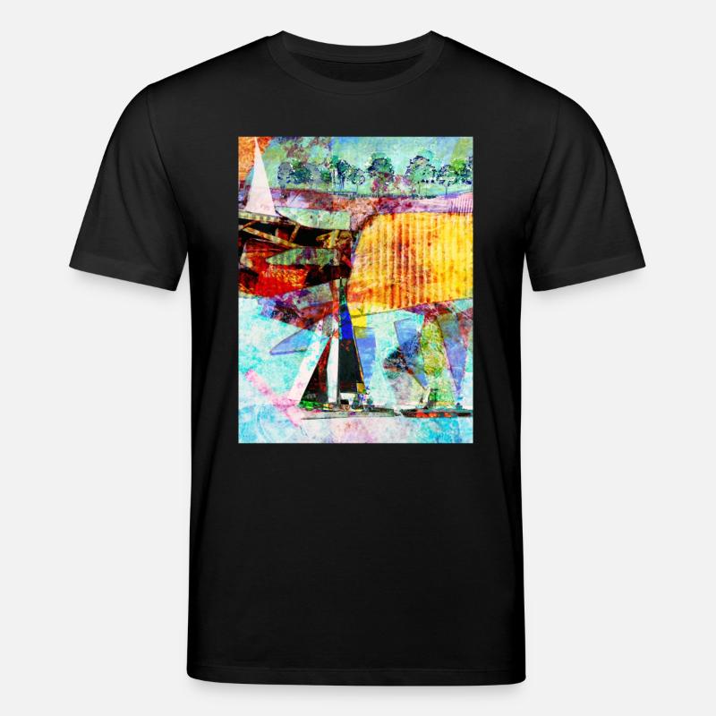 Sommer am See - Stanley/Stella Unisex Bio-T-Shirt CREATOR  - Schwarz