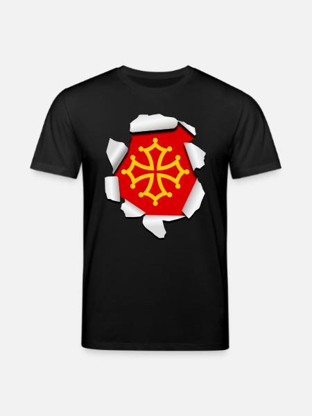 Croix Occitane - T-shirt bio CREATOR Stanley/Stella Unisexe - noir