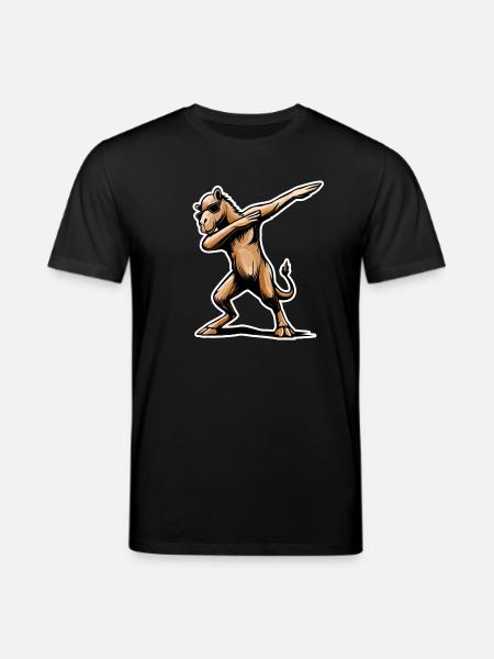 Stylish Dabbing Dromedary Design Gift - Stanley/Stella CREATOR Unisex Organic T-Shirt - black