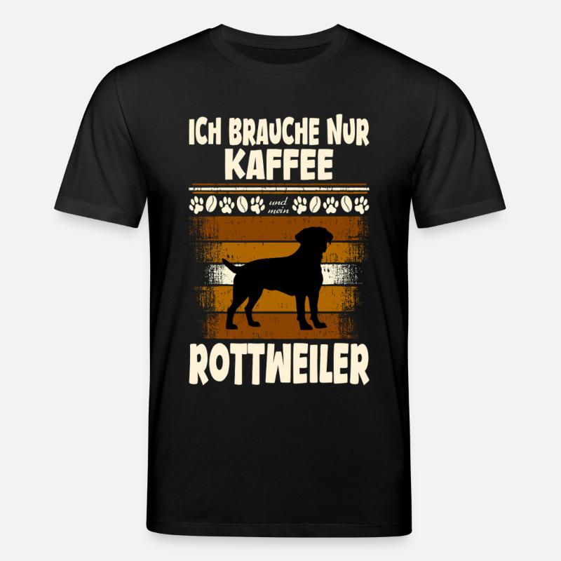 Rottweiler mon chien café - T-shirt bio CREATOR Stanley/Stella Unisexe - noir