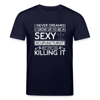 Acupuncteur sexy - T-shirt bio CREATOR Stanley/Stella Unisexe - marine - Devant