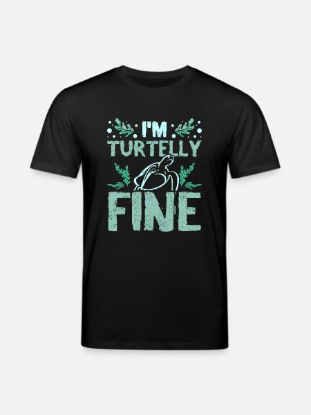 I'm turtelly fin - Stanley/Stella CREATOR Unisex Organic T-Shirt - black