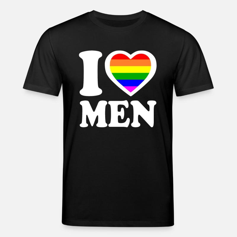 I love men - Stanley/Stella Unisex Bio-T-Shirt CREATOR  - Schwarz