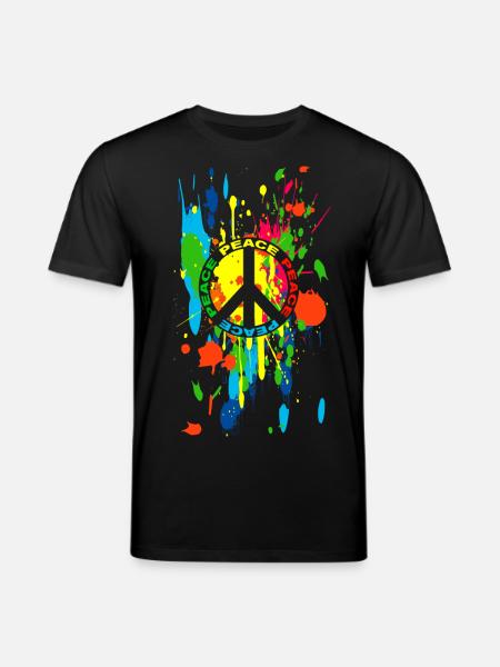 peace symbol 55 - T-shirt bio CREATOR Stanley/Stella Unisexe - noir