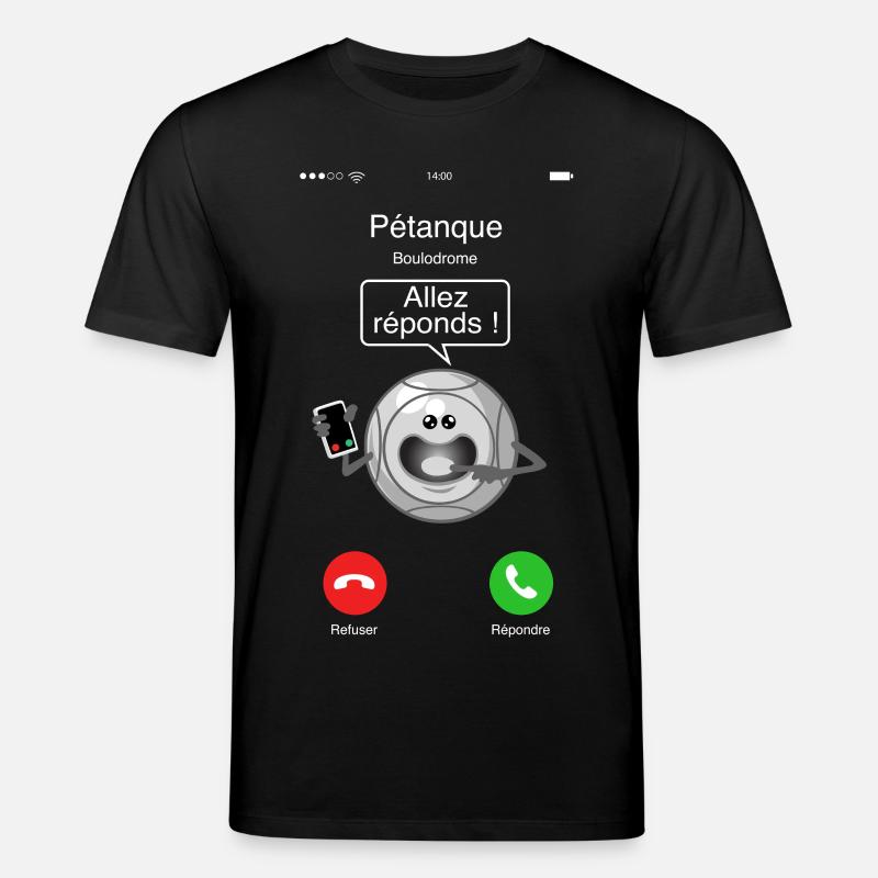 Petanque Anruf - Stanley/Stella Unisex Bio-T-Shirt CREATOR  - Schwarz