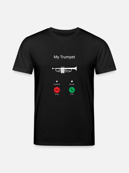 The trumpet calls - Stanley/Stella CREATOR Unisex Organic T-Shirt - black