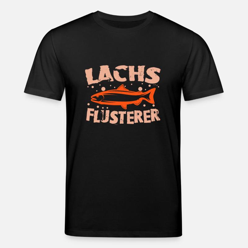 Lachs Flüsterer - Stanley/Stella Unisex Bio-T-Shirt CREATOR  - Schwarz