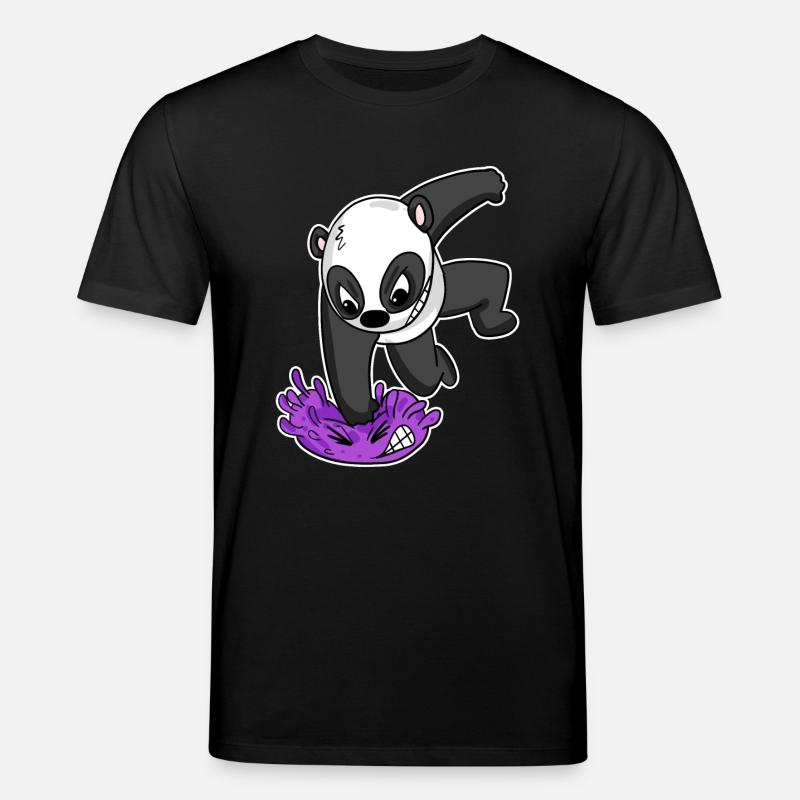 Panda Virus Combat - T-shirt bio CREATOR Stanley/Stella Unisexe - noir