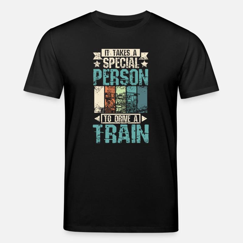 Cool train driver - Stanley/Stella Unisex Bio-T-Shirt CREATOR  - Schwarz