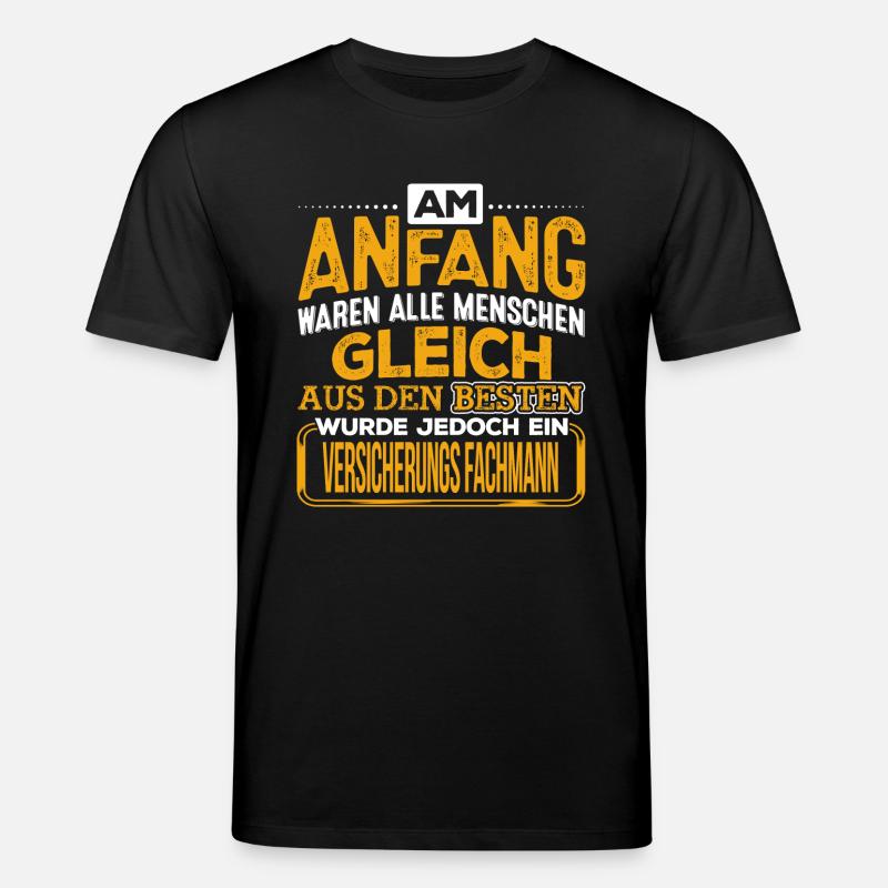 VERSICHERUNGS-FACHMANN - Der Beste - Stanley/Stella Unisex Bio-T-Shirt CREATOR  - Schwarz