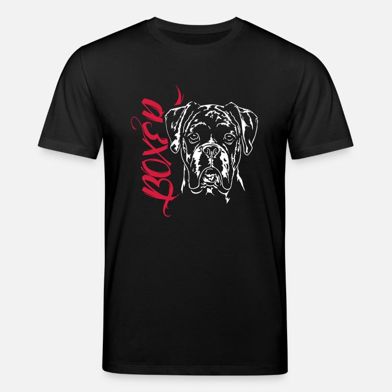 BOXER Portrait - Stanley/Stella Unisex Bio-T-Shirt CREATOR  - Schwarz