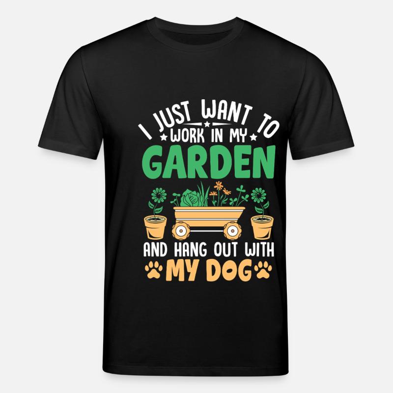 Chien de jardin - T-shirt bio CREATOR Stanley/Stella Unisexe - noir