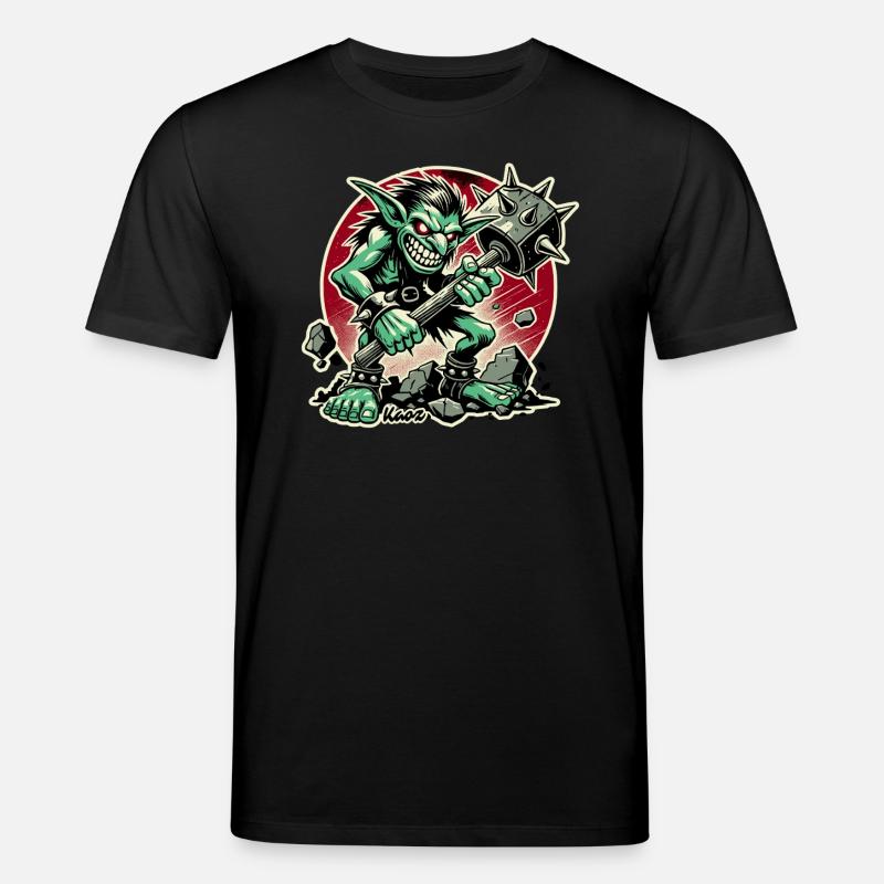 Vilain avec un gros marteau - T-shirt bio CREATOR Stanley/Stella Unisexe - noir