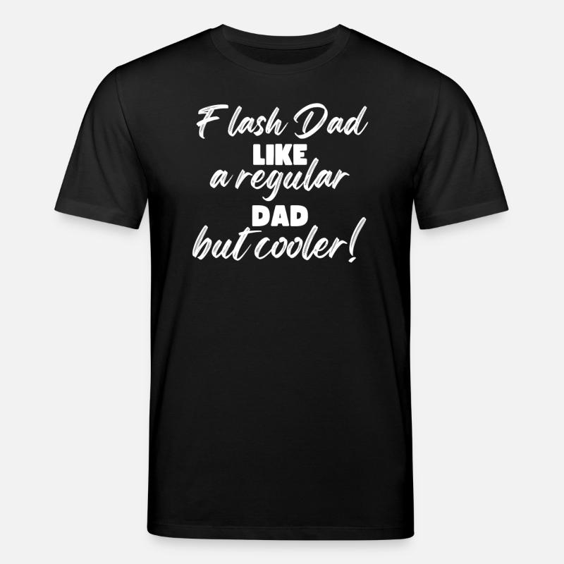 Bouldering Flash Papa Boulderer - Stanley/Stella CREATOR Unisex Organic T-Shirt - black