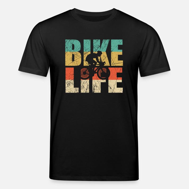 Fahrrad Leben Geschenk - Stanley/Stella Unisex Bio-T-Shirt CREATOR  - Schwarz