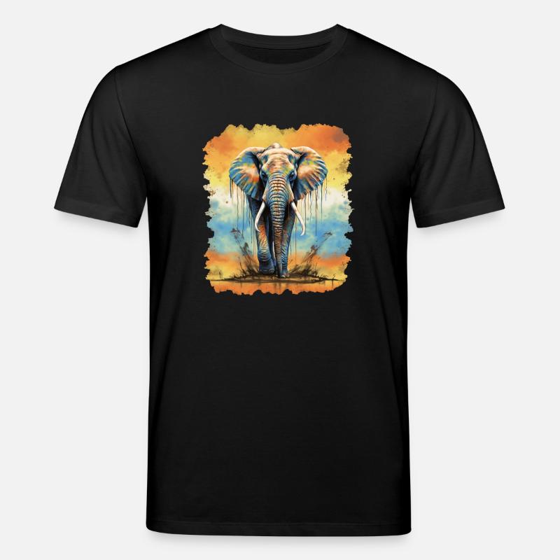 Elephant - Stanley/Stella CREATOR Unisex Organic T-Shirt - black