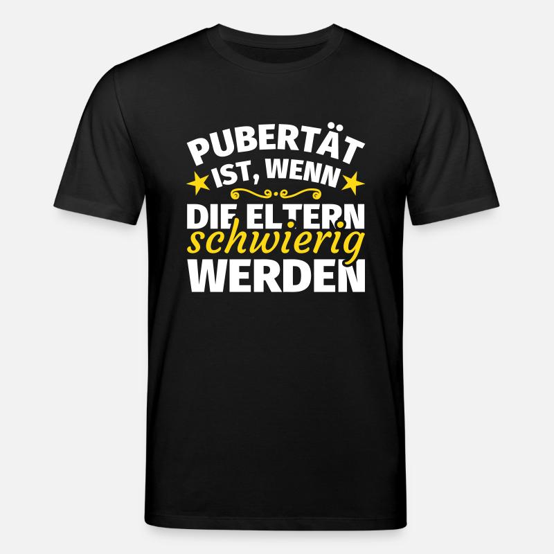 Pubertät lustige Sprüche - Stanley/Stella Unisex Bio-T-Shirt CREATOR  - Schwarz