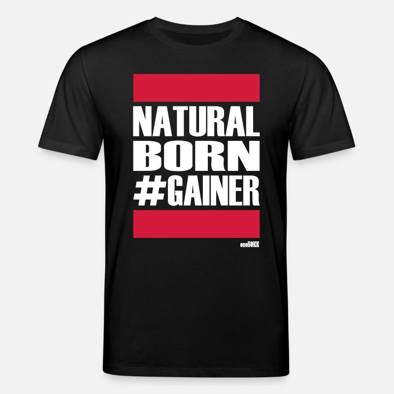 NATURAL BORN GAINER - Stanley/Stella Unisex Bio-T-Shirt CREATOR  - Schwarz
