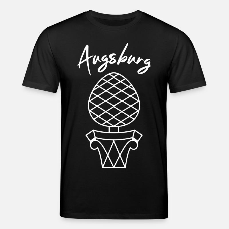 Augsburg | Designfarbe einstellbar - Stanley/Stella Unisex Bio-T-Shirt CREATOR  - Schwarz