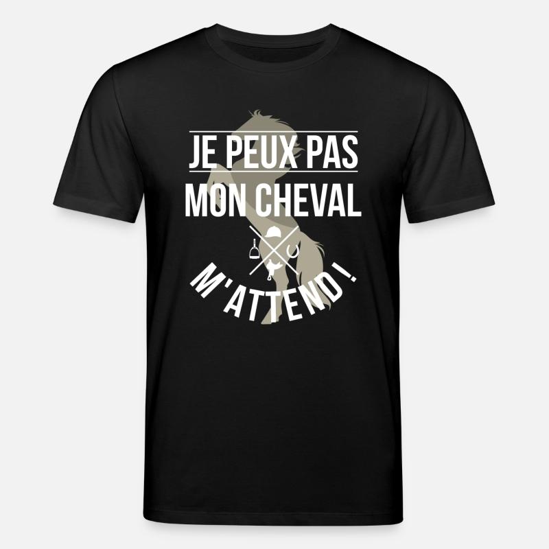 Mon cheval m'attend - T-shirt bio CREATOR Stanley/Stella Unisexe - noir