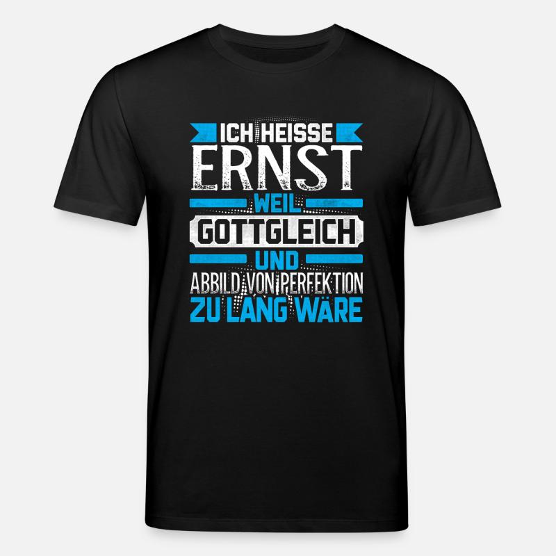 ERNST - Gottgleich - Stanley/Stella Unisex Bio-T-Shirt CREATOR  - Schwarz