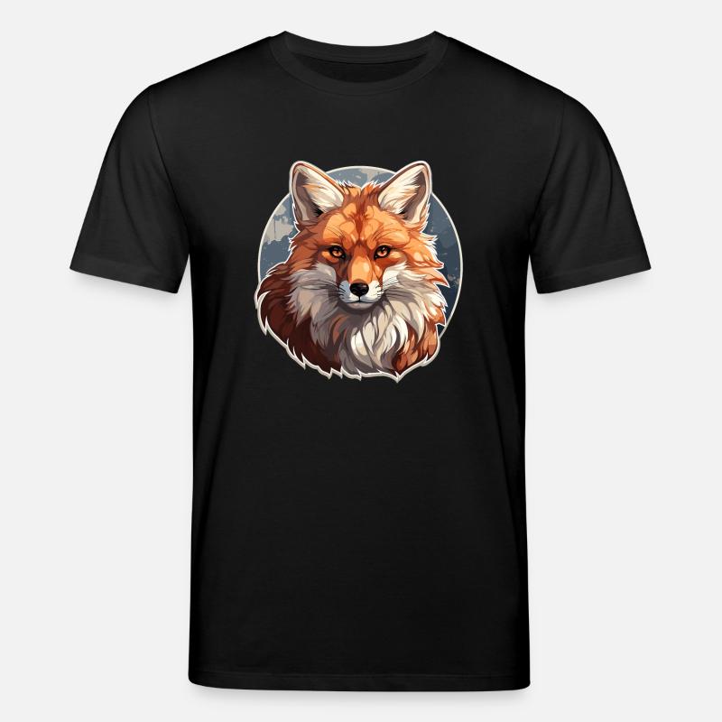 Fuchs - Illustration - Stanley/Stella Unisex Bio-T-Shirt CREATOR  - Schwarz