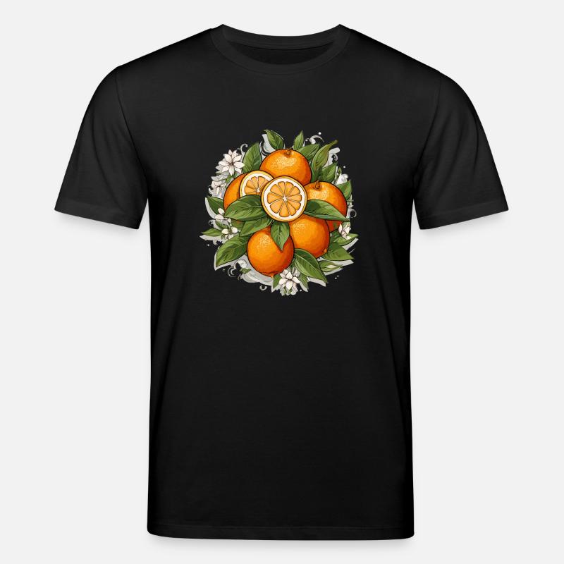 Orange - Illustration - Stanley/Stella Unisex Bio-T-Shirt CREATOR  - Schwarz