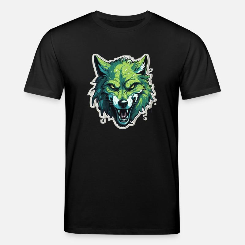 Loup - Illustration - T-shirt bio CREATOR Stanley/Stella Unisexe - noir
