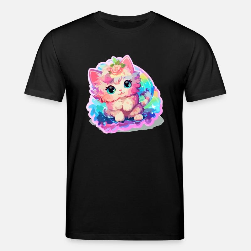 Chat - illustration - T-shirt bio CREATOR Stanley/Stella Unisexe - noir