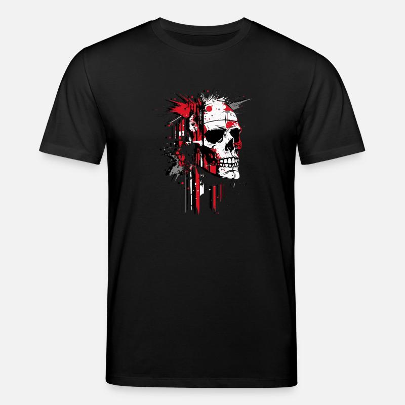 Crâne abstrait - T-shirt bio CREATOR Stanley/Stella Unisexe - noir
