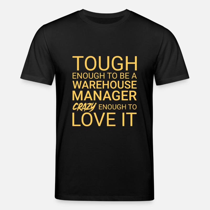 Gérant d’entrepôt Crazy - T-shirt bio CREATOR Stanley/Stella Unisexe - noir