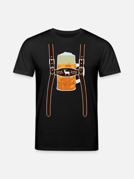 Lederhose & Bier - Stanley/Stella Unisex Bio-T-Shirt CREATOR  - Schwarz