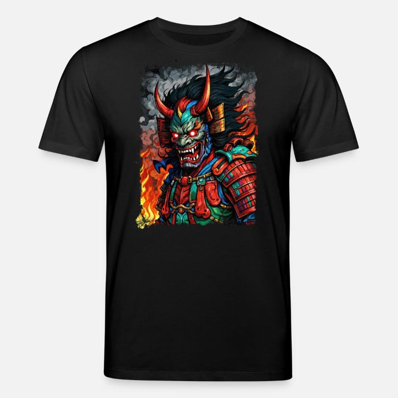 Devil Oni Maske - Stanley/Stella Unisex Bio-T-Shirt CREATOR  - Schwarz