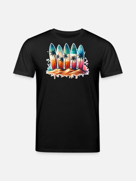 Surfing Surfers - Stanley/Stella CREATOR Unisex Organic T-Shirt - black