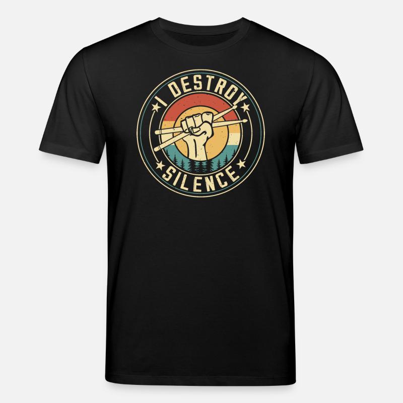 JE DÉTRUIS LE SILENCE - T-shirt bio CREATOR Stanley/Stella Unisexe - noir