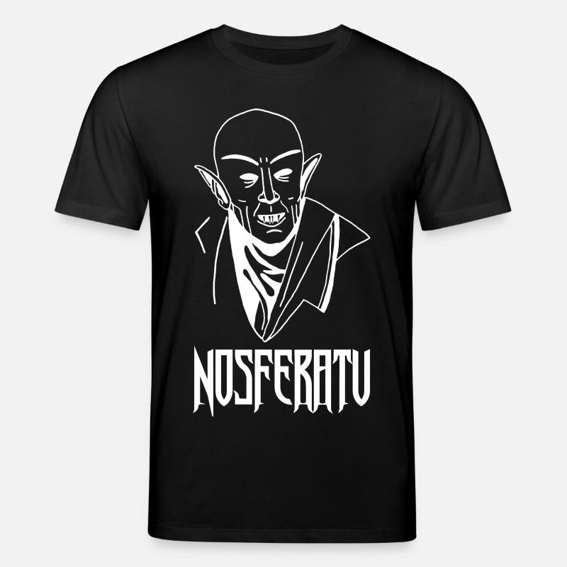 Nosferatu the vampire (white) - Stanley/Stella CREATOR Unisex Organic T-Shirt - black