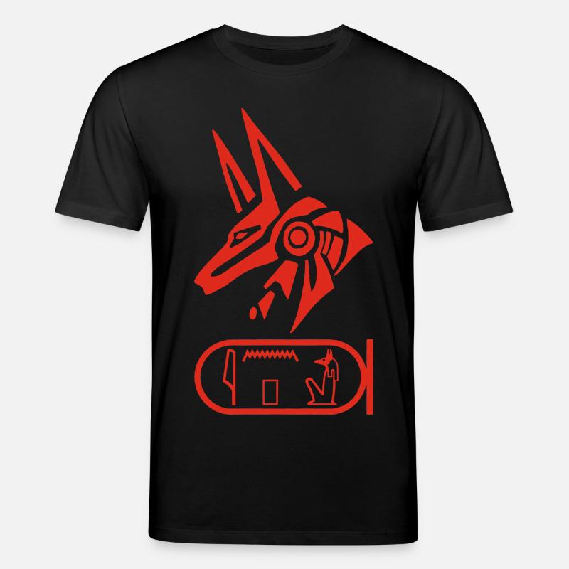 Dieu Anubis (rouge) - T-shirt bio CREATOR Stanley/Stella Unisexe - noir
