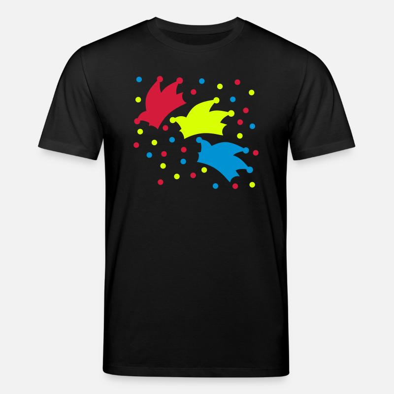 Narrenkappe / Konfetti / Fasching - Stanley/Stella Unisex Bio-T-Shirt CREATOR  - Schwarz