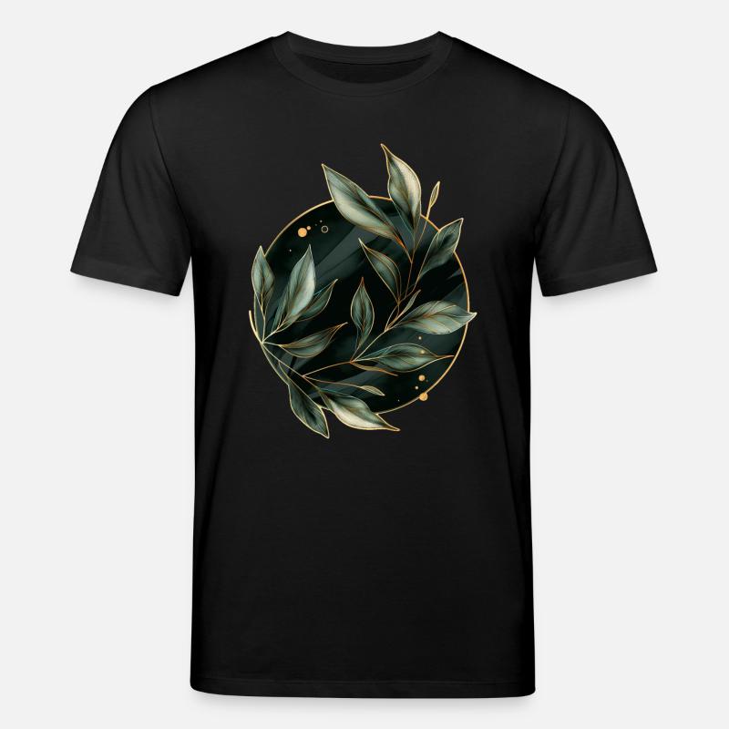 Feuilles de plantes - T-shirt bio CREATOR Stanley/Stella Unisexe - noir
